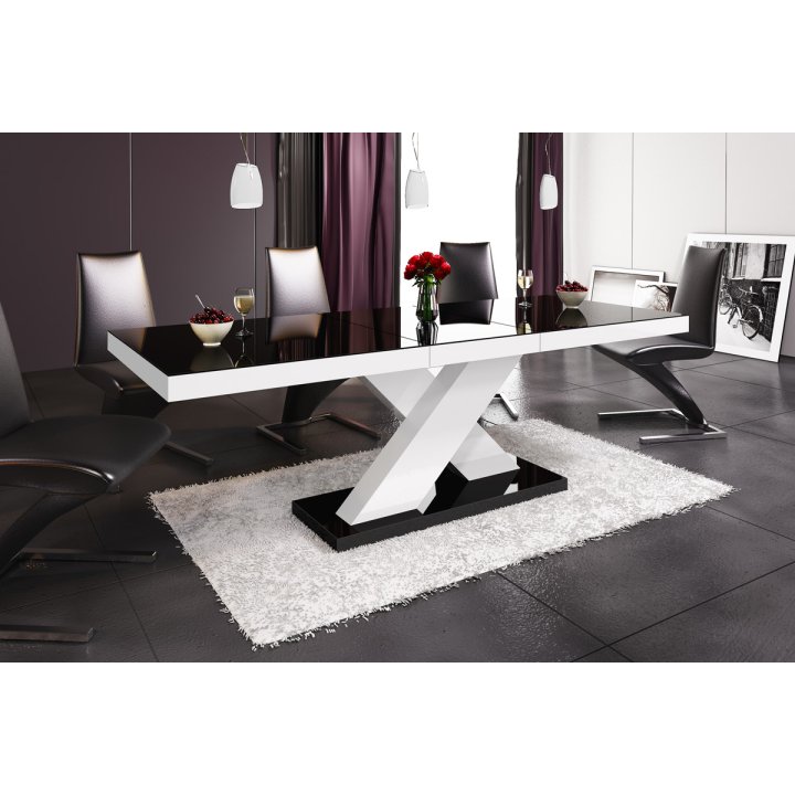 Stół Xenon 140 Dąb Artisan / Czarny Super Decor